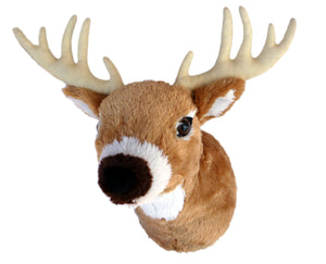 Adore 13" Boone the Whitetail Deer Plush Stuffed Animal Walltoy Wall Mount